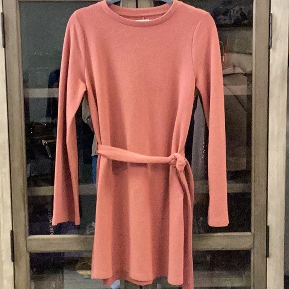 ASOS Flare sweater swing dress with belt size Small - Picture 4 of 7